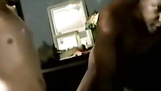 Mature black amateur bare fucked and takes cum in mouth
