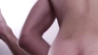 Inked men sits on a twinks face and penetrated him afterward