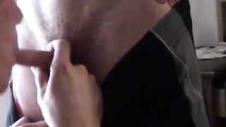 Horny twink takes his time in sucking a big cock