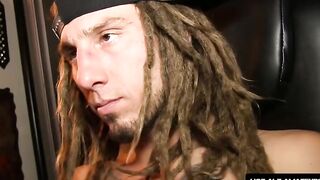 RealAltGuys.com - Tattooed skater twink with dreads masturbates his hard pecker and s