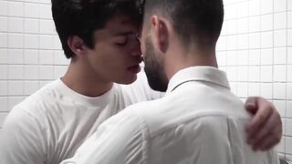 SayUncleNetwork.com - Two Mormon twinks raw fuck secretly in the bathroom