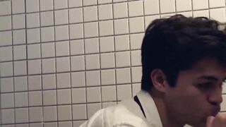 SayUncleNetwork.com - Two Mormon twinks raw fuck secretly in the bathroom