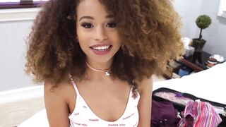 Natural tits ebony Cecilia Lion fucked hard by kinky stepdad