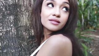 Nature loving teen Jaye Austin fucked missionary after BJ