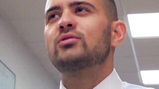 PlayingMen.com - Classy men Salvador Mendoza and Robbie Rojo fuck hard with intense d