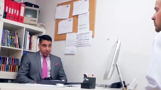 PlayingMen.com - Classy men Salvador Mendoza and Robbie Rojo fuck hard with intense d