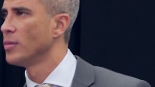 PlayingMen.com - Executive stud disciplines employee with big cock banging and rough