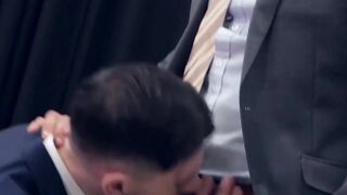 PlayingMen.com - Executive stud disciplines employee with big cock banging and rough
