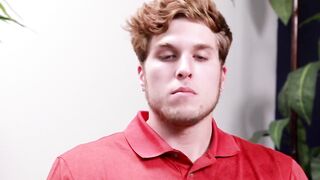 NextDoorXXX.com - Cute twink strokes his hard cock in a solo masturbation scene