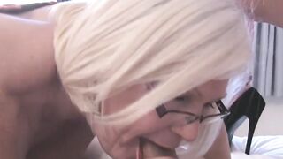 GILF Lacey Starr and her busty friend threesome fucked hard