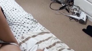 Beautiful Japanese lady filmed masturbating with hidden cam