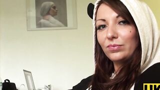 UKSubSluts.com - Sexy girl's natural tits and hot pussy destruction delight