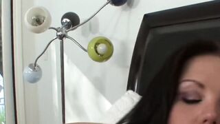 SensualMomma.com - Busty lesbian stepmom wakes up teenager for morning oral sex