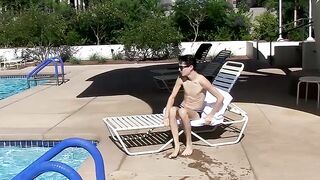 Skinny dude puts a toy in his hungry love hole and he moans