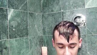 Stroking uncut cock and a pack of cig by horny Jax