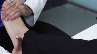 MaleFeetXXX.com - Amone Bane's feet fucked by bearded Rikk York while he jerks off in