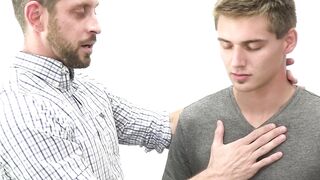 Johnny Ford helps twink Ashton Silvers in his sexual exploration