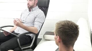 Johnny Ford helps twink Ashton Silvers in his sexual exploration