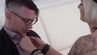 Stunning MILF Kenzie Love roleplays into seducing a wealthy man who fucks her hard