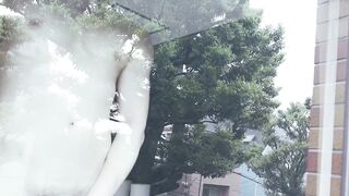 KawasakiYoshi.com - Austrian pervert Karuso risks it all jerking off by the window fo