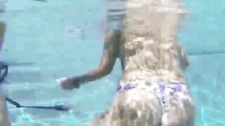 TeenGroupSex.com - Crazy chicks get dirty by the pool before summer's end