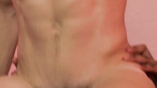 Athletic stud Bar Addison rides Lawrence Portland hard BBC