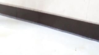 NipponPissTV.com - Japanese lady makes a big pool of piss on the floor in public