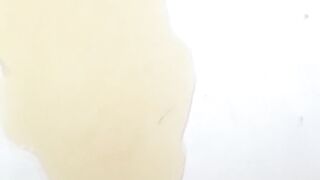 NipponPissTV.com - Japanese lady makes a big pool of piss on the floor in public
