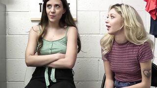 Kinky shoplifter Natalie Brooks fucked missionary after BJ