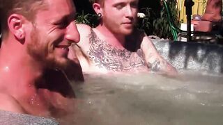 SwingYourBalls.com - Inked ginger homo enjoys jacuzzi then jack off with his lover