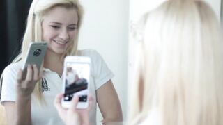 Little schoolgirl slut Riley Star dicked after classes