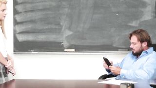 Little schoolgirl slut Riley Star dicked after classes