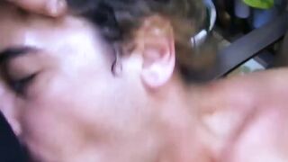 MenWithFur.com - Horny dick rider swallows big hairy cock passionately