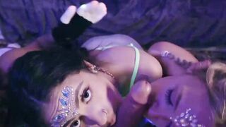 Party gets out of hand with three teen besties into sex fest