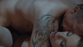 Stepmom takes dick up her pussy and then licks it clean after