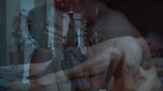Stepmom takes dick up her pussy and then licks it clean after