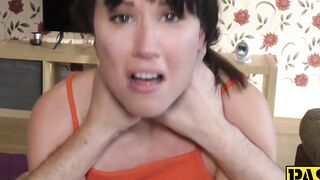 Dominated submissive babe Lucy Love fucked by Pascal White