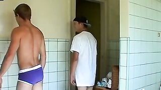 TwinkUndie.com - Kelly's full strip wrestle match and jerk off show with Grant