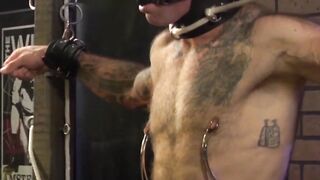 MuscleJockBound.com - Jock's bondage enjoyment with balls bound and cock restrained i