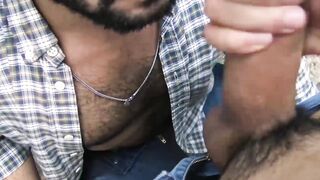 LecheLatinos.com - Handsome hairy Latino barebacked and facialized for cash in a nast