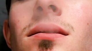 Hot Mike Roberts jerks and bursts steamy cum after his workout session
