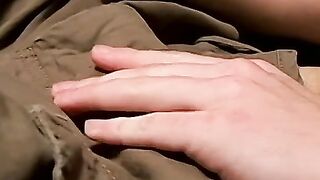 Hot Mike Roberts jerks and bursts steamy cum after his workout session