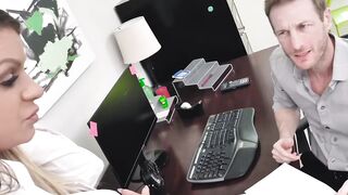 Brooklyn Chase uses her big tits to seduce her boss Ryan Mclane