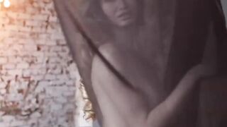 FemJoyXXX.com - Stella Cardo's natural boob caress and perfect body show