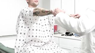 Gorgeous Trent Marx pounds on a massive cock of hunky doctor Marco Napoli
