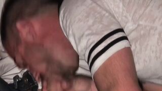 Tattooed bottom Bastian Lutty loves getting hard pounding from Kameron Frost