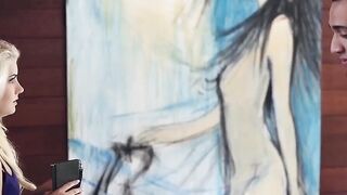 SmallGirlsInPorn.com - Cutie Henley Hart stuffs her mouth with a gigantic dick and ga