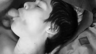 Lovely dude likes getting rammed while jerking his sweaty hard cock