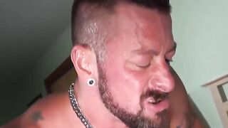 FuckThatHole.com - Hairy mature gay daddies Hugh Hunter and Stephen Harte fuck in nas