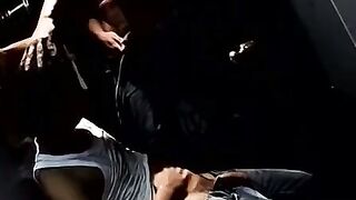FilthyPissPlay.com - Gaping freak watches piss fetish porn while fucking hard